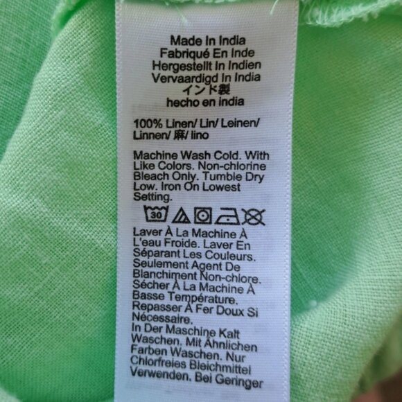 J. Crew Sleeveless Linen Carolyn Dress in Frosty Green  size 2X - Picture 2 of 2